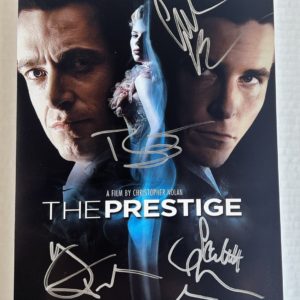 The Prestige cast autograph 8×12 photo Bale Hugh Jackman Prime Autographs - Top Celebrity Signatures Celebrity Signatures