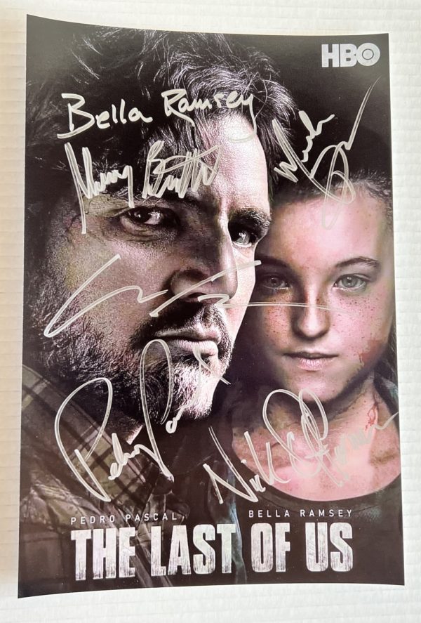 The Last of Us cast autograph 8×12 photo Pascal Bella Ramsey Prime Autographs - Top Celebrity Signatures Celebrity Signatures