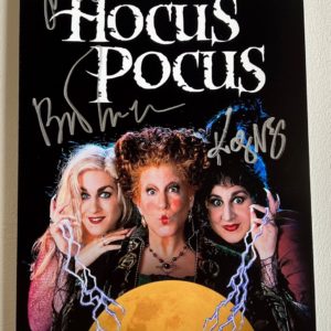 Hocus Pocus cast autograph 8×12 photo Midler Parker Prime Autographs - Top Celebrity Signatures Celebrity Signatures