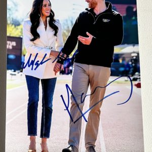 Prince Harry & Meghan Markle dual signed autograph 8×12 Prime Autographs - Top Celebrity Signatures Celebrity Signatures