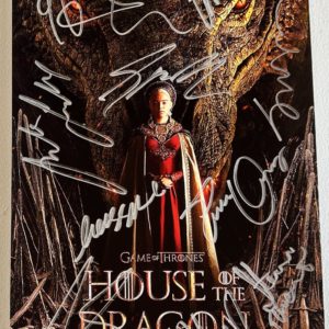 Game of Thrones House of the Dragon cast signed 8×12 photo Prime Autographs - Top Celebrity Signatures Celebrity Signatures