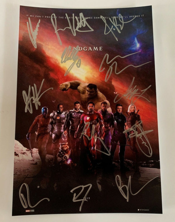 Avengers: Endgame cast signed autographed 8×12 photo Downey Prime Autographs - Top Celebrity Signatures Celebrity Signatures