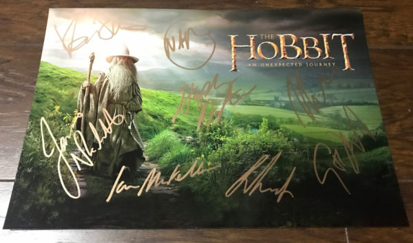 The Hobbit cast signed autographed 8×12 photo Freeman Prime Autographs - Top Celebrity Signatures Celebrity Signatures