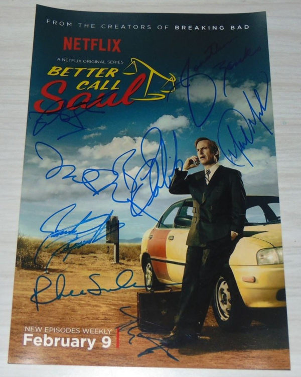 Better Call Saul cast autographed photo Bob Odenkirk Prime Autographs - Top Celebrity Signatures Celebrity Signatures