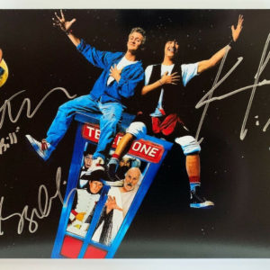 Bill and Ted’s Excellent Adventure cast signed photo Reeves Prime Autographs - Top Celebrity Signatures Celebrity Signatures