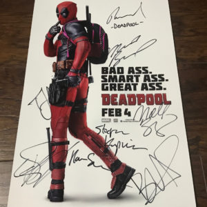 Deadpool cast signed autographed photo Reynolds Baccarin Prime Autographs - Top Celebrity Signatures Celebrity Signatures