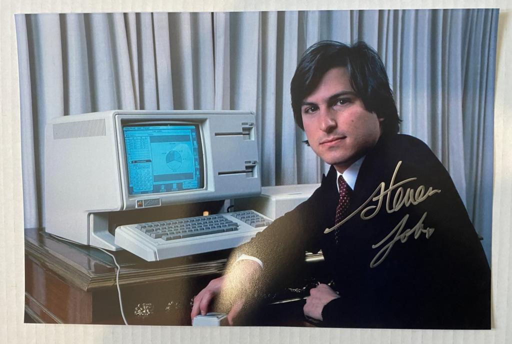 Steve Jobs signed autograph 8×12 photograph Steven Apple CEO