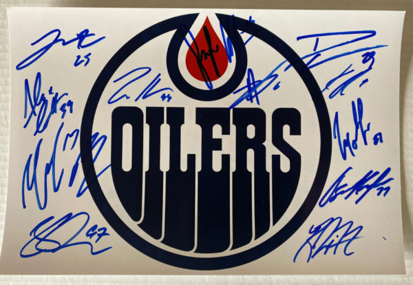 Edmonton Oilers team signed autographed 8×12 photo McDavid Prime Autographs - Top Celebrity Signatures Celebrity Signatures