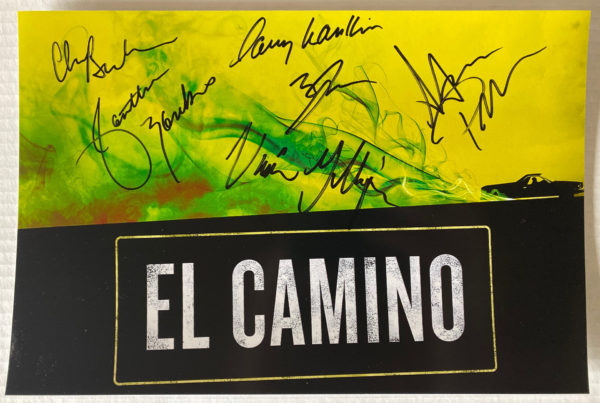 El Camino: A Breaking Bad Movie cast signed photo Aaron Paul Prime Autographs - Top Celebrity Signatures Celebrity Signatures