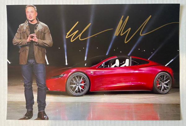 Elon Musk signed autograph 8×12 TESLA SpaceX CEO photograph Prime Autographs - Top Celebrity Signatures Celebrity Signatures