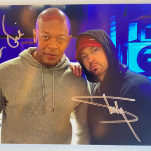 Eminem & Dr. Dre dual signed autographed 8×12 photo photograph Slim Shady autographs Prime Autographs - Top Celebrity Signatures Celebrity Signatures