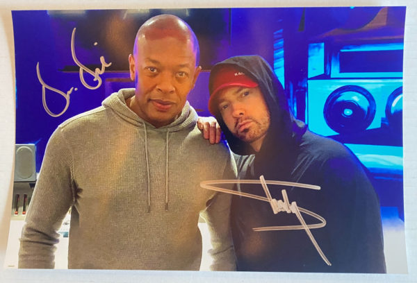 Eminem & Dr. Dre dual signed autographed 8×12 photo photograph Slim Shady autographs Prime Autographs - Top Celebrity Signatures Celebrity Signatures