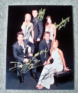 friends autographs jennifer aniston matthew perry cast signed autographed photo photograph for sale w1338 o