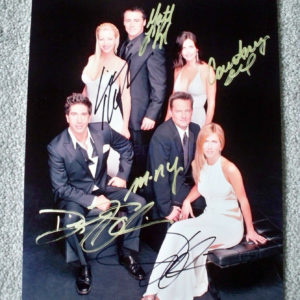 FRIENDS cast signed autographed 8×12 photo Jennifer Aniston Prime Autographs - Top Celebrity Signatures Celebrity Signatures