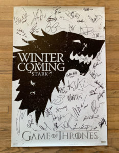 game of thrones autographs kit harington peter dinklage signed autographed poster photo for sale w1920 o