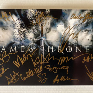 Game of Thrones cast signed 8×12 photo Kit Harington Clarke Prime Autographs - Top Celebrity Signatures Celebrity Signatures