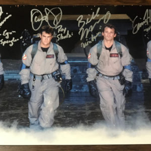 Ghostbusters cast signed autographed 8×12 photo Murray Ramis Prime Autographs - Top Celebrity Signatures Celebrity Signatures