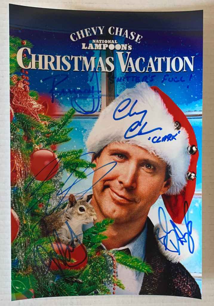 National Lampoon’s Christmas Vacation cast signed photo