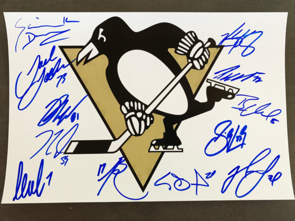 Pittsburgh Penguins team signed autograph 8×12 photo Crosby Prime Autographs - Top Celebrity Signatures Celebrity Signatures