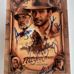 Indiana Jones cast signed autographed 8×12 Ford Connery Prime Autographs - Top Celebrity Signatures Celebrity Signatures