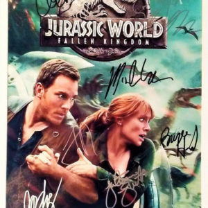 Jurassic World Park cast signed autographed photo Pratt Prime Autographs - Top Celebrity Signatures Celebrity Signatures