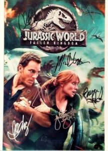 jurrasic world park autographs chris pratt signed autographed photo photograph for sale w729 o
