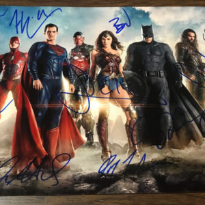 Justice League cast signed autographed photo Affleck Momoa Prime Autographs - Top Celebrity Signatures Celebrity Signatures