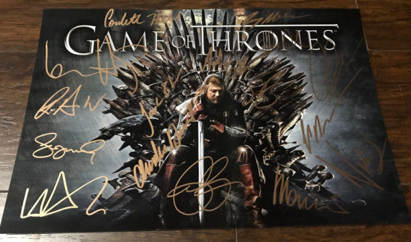 Game of Thrones cast signed autographed 8×12 Peter Dinklage Prime Autographs - Top Celebrity Signatures Celebrity Signatures