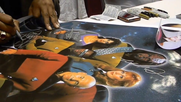 Star Trek The Next Generation cast signed photo Stewart Prime Autographs - Top Celebrity Signatures Celebrity Signatures