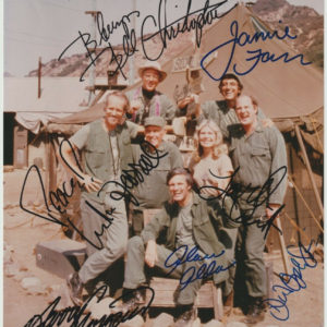 M*A*S*H cast signed autographed 8×12 photo Alda Swit Farr Prime Autographs - Top Celebrity Signatures Celebrity Signatures