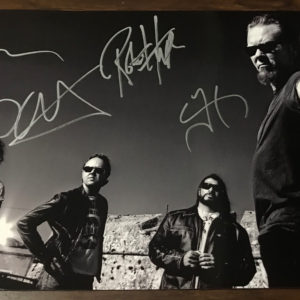 Metallica band signed autographed 8×12 photo James Hetfield Kirk Hammett autographs photograph Prime Autographs - Top Celebrity Signatures Celebrity Signatures