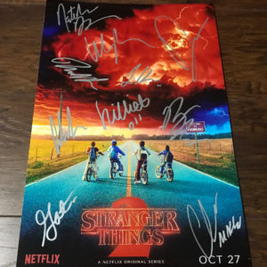 Stranger Things cast signed 8×12 photo Millie Bobby Brown Prime Autographs - Top Celebrity Signatures Celebrity Signatures