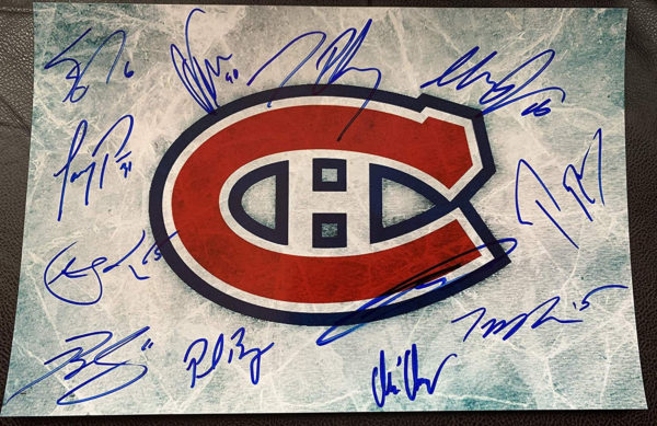 Montreal Canadiens team signed autographed 8×12 Price Prime Autographs - Top Celebrity Signatures Celebrity Signatures