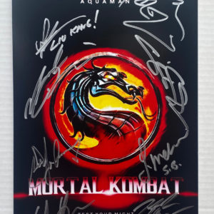 Mortal Kombat 2021 cast signed autographed 8×12 photo Lang Prime Autographs - Top Celebrity Signatures Celebrity Signatures