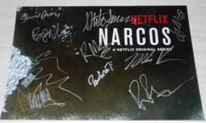 narcos autographed signed photograph photo w1771 o