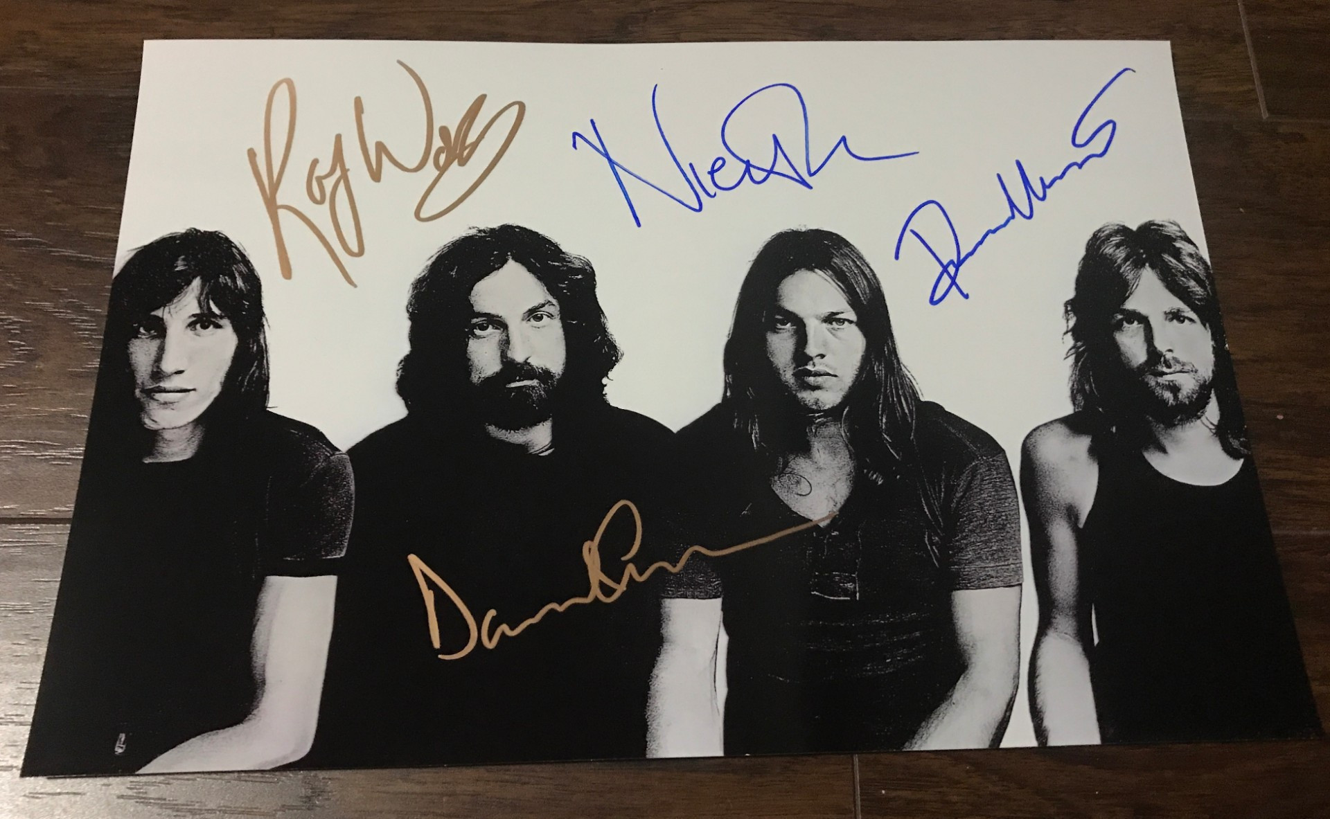 pink floyd signed autographed photo photograph roger waters david 