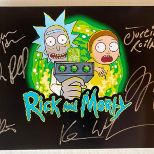 Rick and Morty cast signed photo Justin Roiland Parnell Prime Autographs - Top Celebrity Signatures Celebrity Signatures