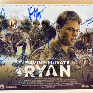 Saving Private Ryan cast signed autographed 8×12 photo Hanks Prime Autographs - Top Celebrity Signatures Celebrity Signatures