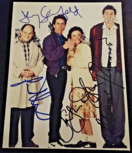 seinfeld jerry autographs cast signed autographed photo photograph for sale w891 o