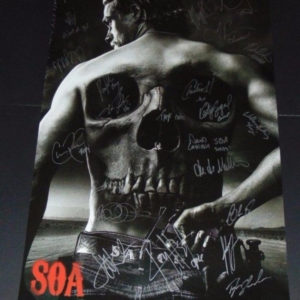 Sons of Anarchy cast  autographed poster Charlie Hunnam Prime Autographs - Top Celebrity Signatures Celebrity Signatures