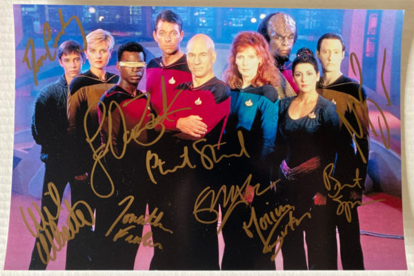 Star Trek The Next Generation cast signed photo Stewart Prime Autographs - Top Celebrity Signatures Celebrity Signatures