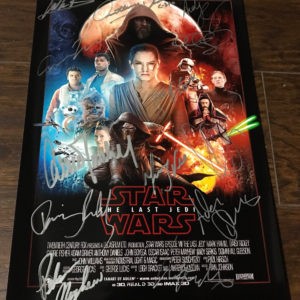 Star Wars The Last Jedi cast signed photo Ridley Fisher Prime Autographs - Top Celebrity Signatures Celebrity Signatures