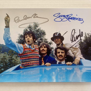 The Beatles band signed autographed 8×12 photo Paul McCartney George Harrison Ringo Starr autographs photograph Prime Autographs - Top Celebrity Signatures Celebrity Signatures