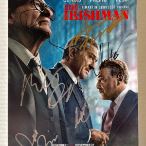 The Irishman cast signed photo Deniro Pesci Pacino Prime Autographs - Top Celebrity Signatures Celebrity Signatures