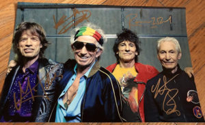 the rolling stones mick jagger autographs signed autographed photo photograph for sale w1500 o