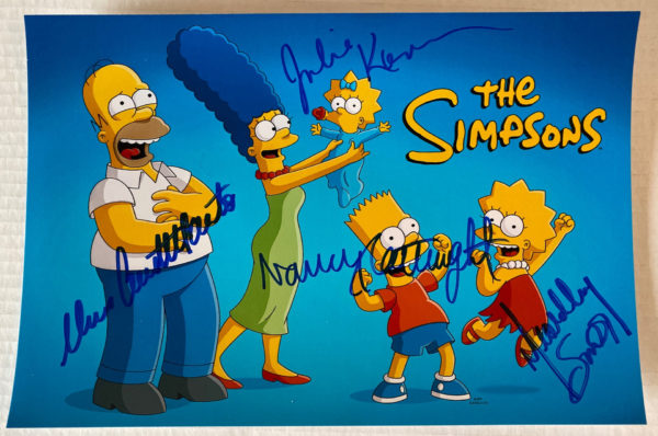 The Simpsons cast signed autographed photo Dan Castellaneta Prime Autographs - Top Celebrity Signatures Celebrity Signatures