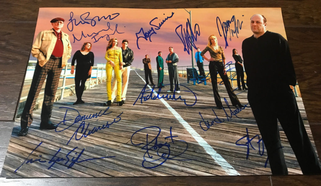 The Sopranos Cast Signed Autographed Photo James Gandolfini