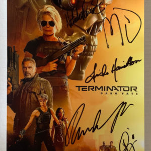 Terminator: Dark Fate cast signed autographed photo Arnold Prime Autographs - Top Celebrity Signatures Celebrity Signatures