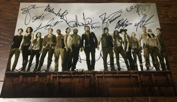 The Walking Dead cast signed 8×12 photograph Norman Reedus Prime Autographs - Top Celebrity Signatures Celebrity Signatures