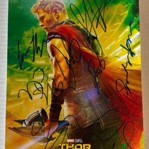 Thor Ragnarok cast signed 8×12 photo Hemsworth Hiddleston Prime Autographs - Top Celebrity Signatures Celebrity Signatures